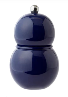 Navy Chubby Lacquer Salt and Pepper Mill