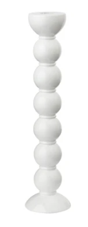 Bobbin Extra Tall Candlestick - White