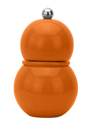 Orange Chubbie Lacquer Salt and Pepper Mill