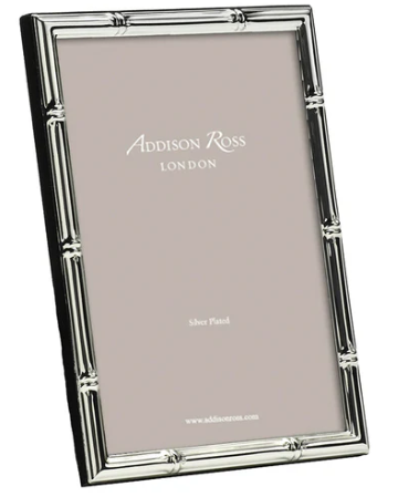 Bamboo Silver Plated Picture Frame 5x7