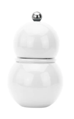 White Chubby Lacquer Salt and Pepper Mill