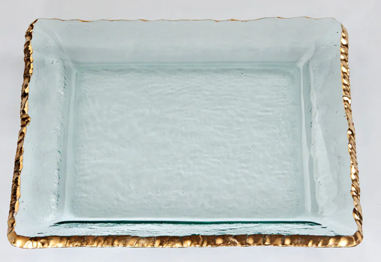 Edgey Gold Square Platter