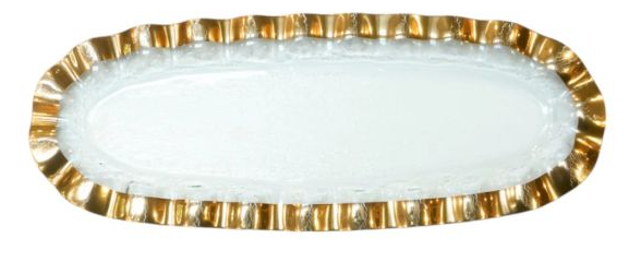 Ruffle Medium Oval Tray