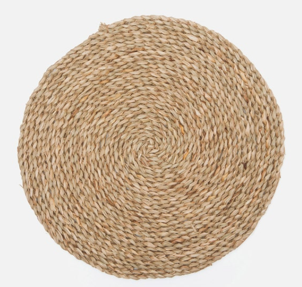 Lucian Aged Seagrass Round Placemat