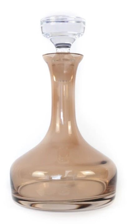 Colored Vogue Amber Smoke Decanter