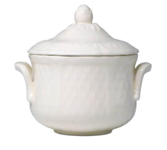 Pont Aux Choux White Sugar Bowl