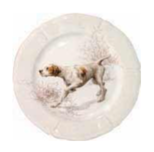 Sologne Pointer Dessert Plate