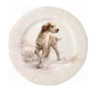 Sologne Setter Anglais Dessert Plate