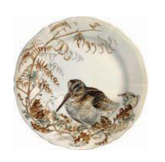 Sologne Woodcock Dessert Plate