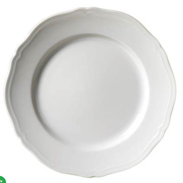 Bianco Antico Doccia Dinner Plate