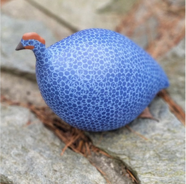 Guinea Fowl-Electric Blue Spotted Lavender: Small