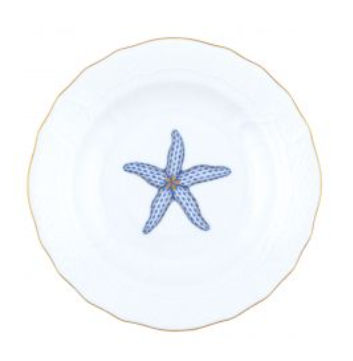 Aquatic Starfish Dessert Plate