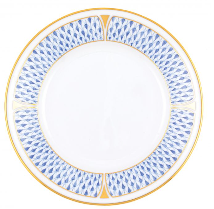 Art Deco Blue Bread and Butter Plate