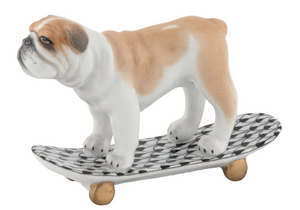 Skateboarding Bulldog