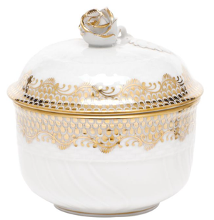 Fish Scale Gold Serveware