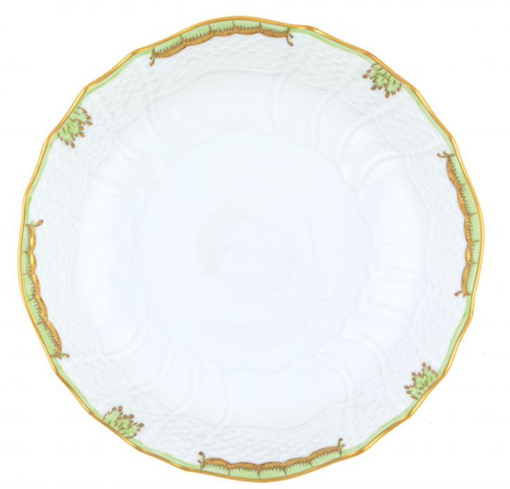 Princess Victoria Green Dinner Scalloped Bowl