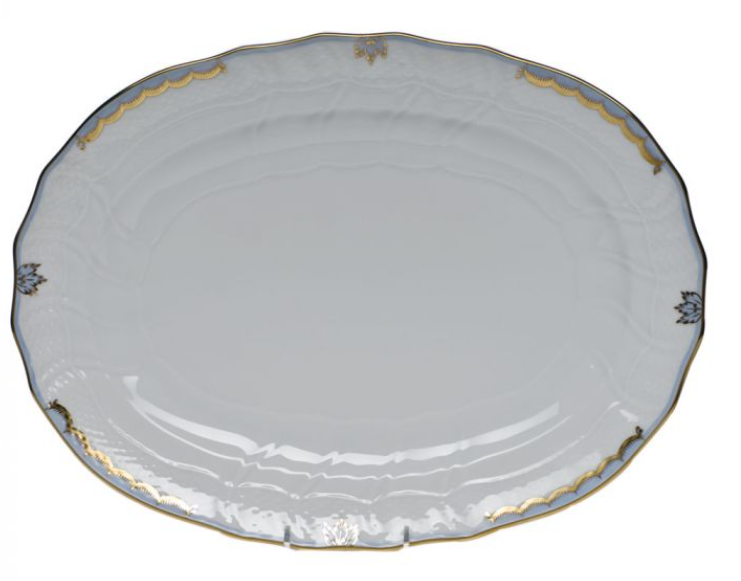 Princess Victoria Light Blue 15 inch Platter