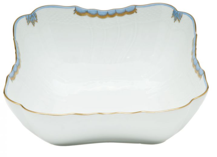 Princess Victoria Light Blue Square Salad Bowl