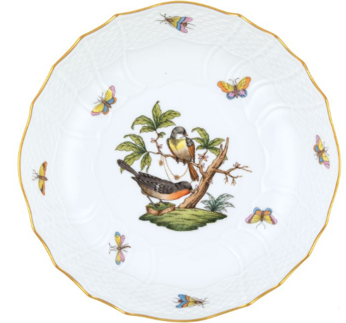 Rothschild Bird Scalloped Dinner Bowl