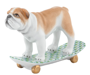 Skateboarding Bulldog