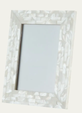White Mother of Pearl Frame 5x7