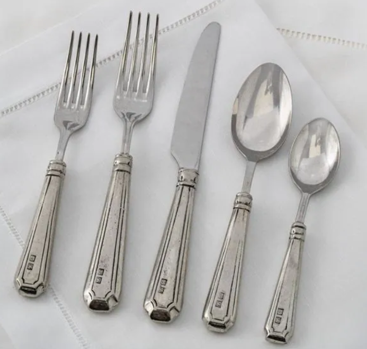 Dinasty Pewter Flatware 5 Piece Place Setting