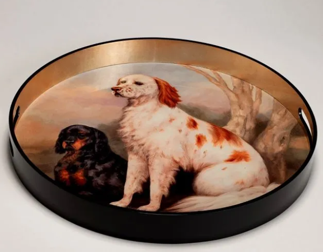 English and Gordon Setters Tray