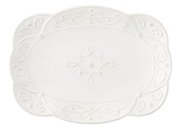 Jardins Du Monde Platter-Whitewash : 15"