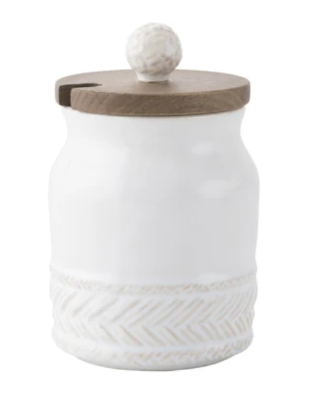 Le Panier Sugar Bowl with Wooden Lid