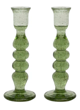 Provence Basil Candlestick Set 7 Inch