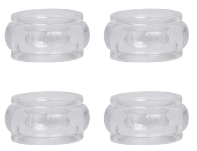 Provence Napkin Ring Set: Clear