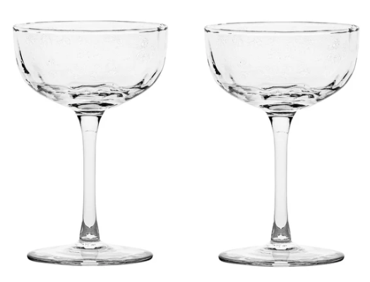 Puro Cocktail Coupe Set: Clear