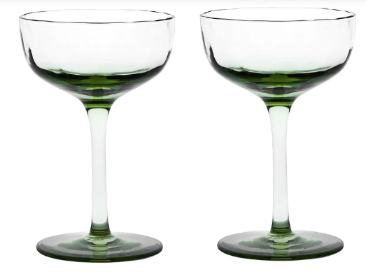 Puro Cocktail Coupe Set: Basil