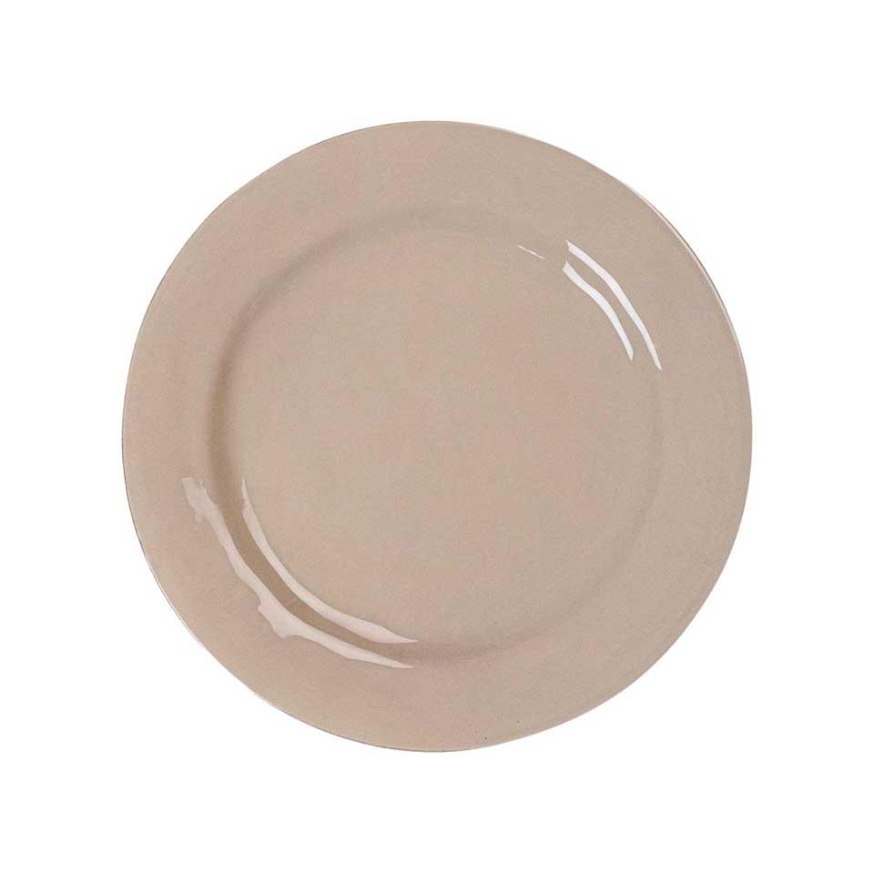 Puro Taupe Dinner Plate