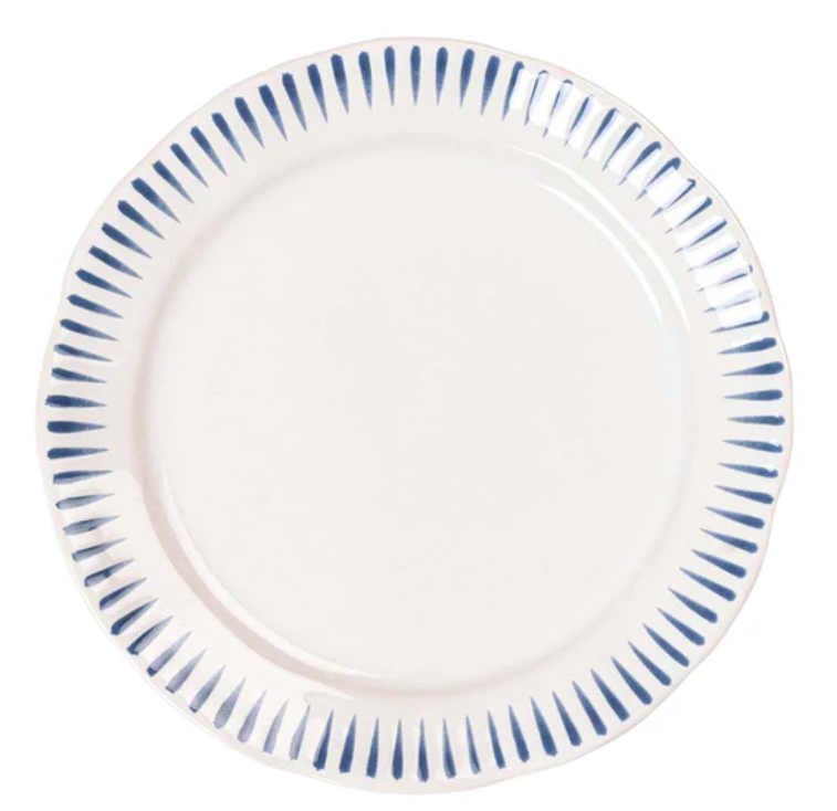 Sitio Stripe Delft Blue Dinner Plate