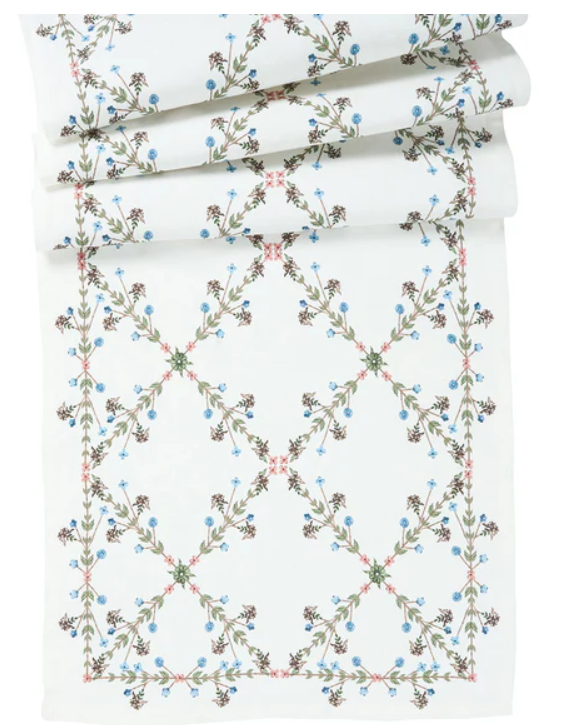 Villa Seville Chambray Runner: 18" x 90"