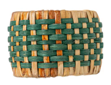 Woven Napkin Ring-Green