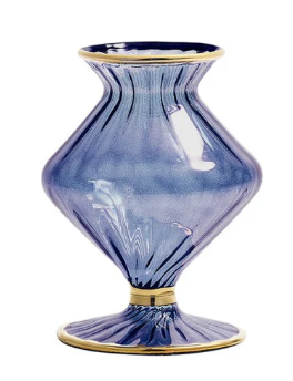 Scallop Bud Vase: Blue