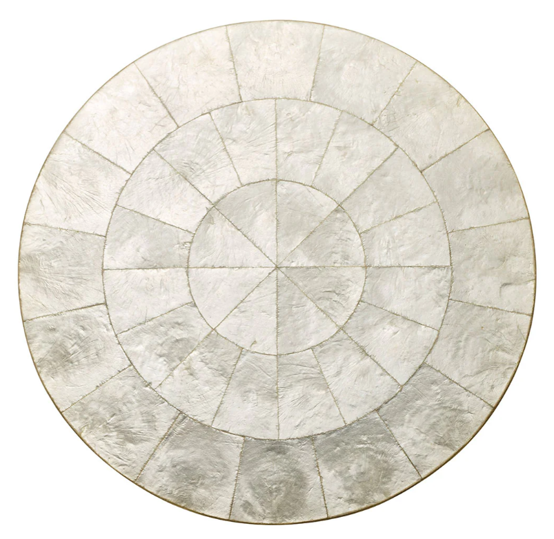 Round Capiz Placemat Set-Natural