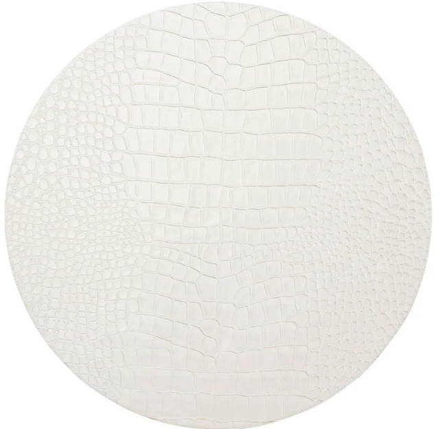 Croco White Placemat