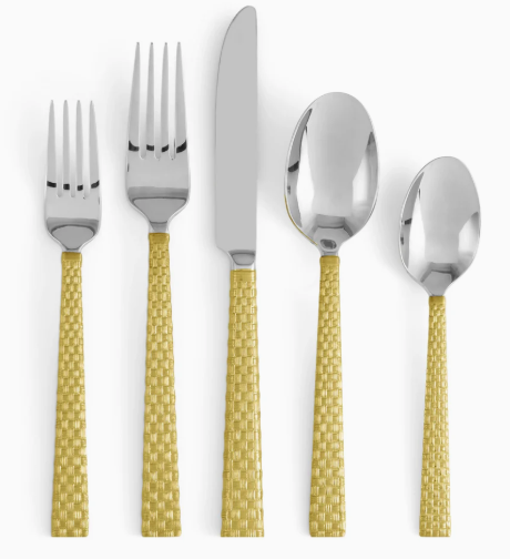 Palm Gold 5 Piece Flatware