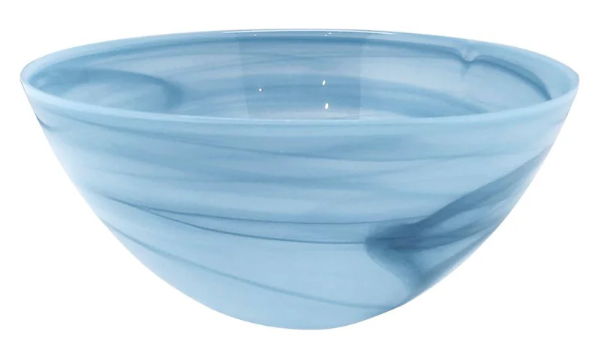 Aqua Alabaster Medium Bowl