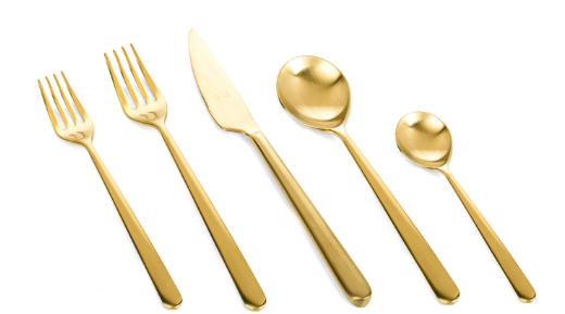 Linea Ice Oro 5 Piece Place Setting