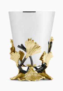 Golden Ginkgo Bud Vase