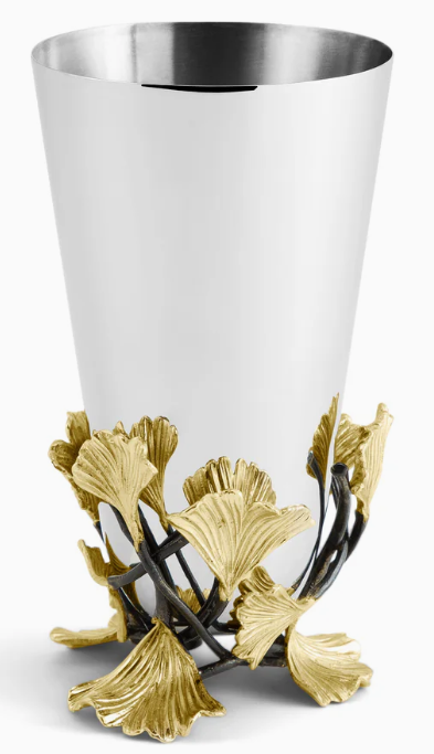 Golden Ginkgo Medium Vase