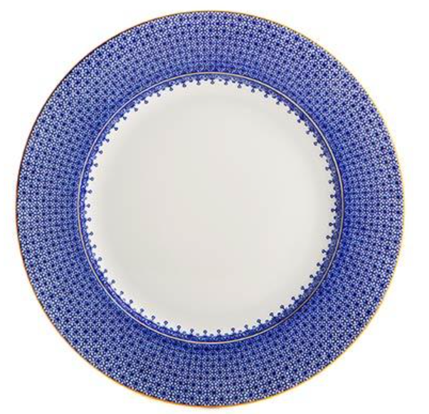 Blue Lace Dessert Plate