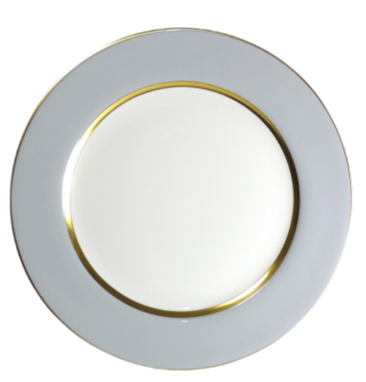 Mak Dinner Grey Gold Plate