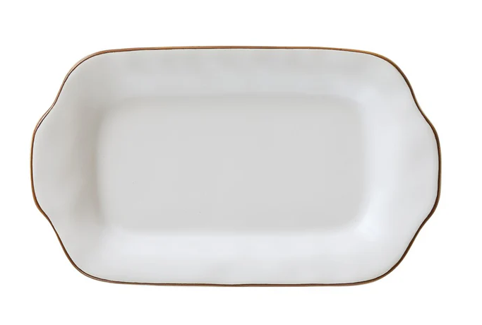 Cantaria Matte White Butter / Sauce Server Tray