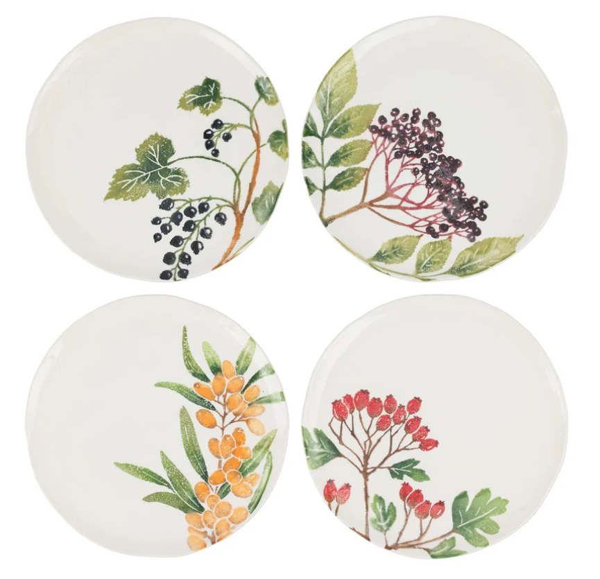 Foresta Primavera Assorted Salad Plates Set of Four