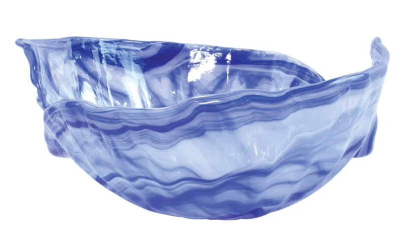 Onda Glass Cobalt Round Bowl